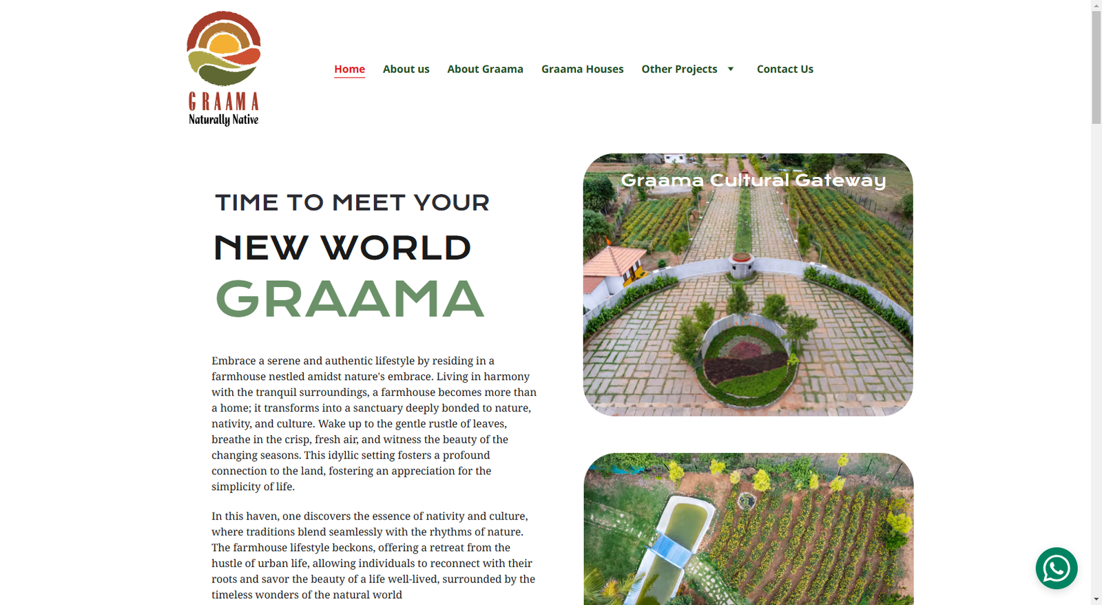 Graama Website Design by MSLive Technologies
