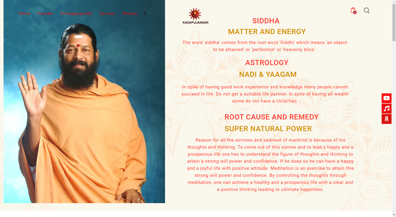 Kagapujandar Website Design by MSLive Technologies